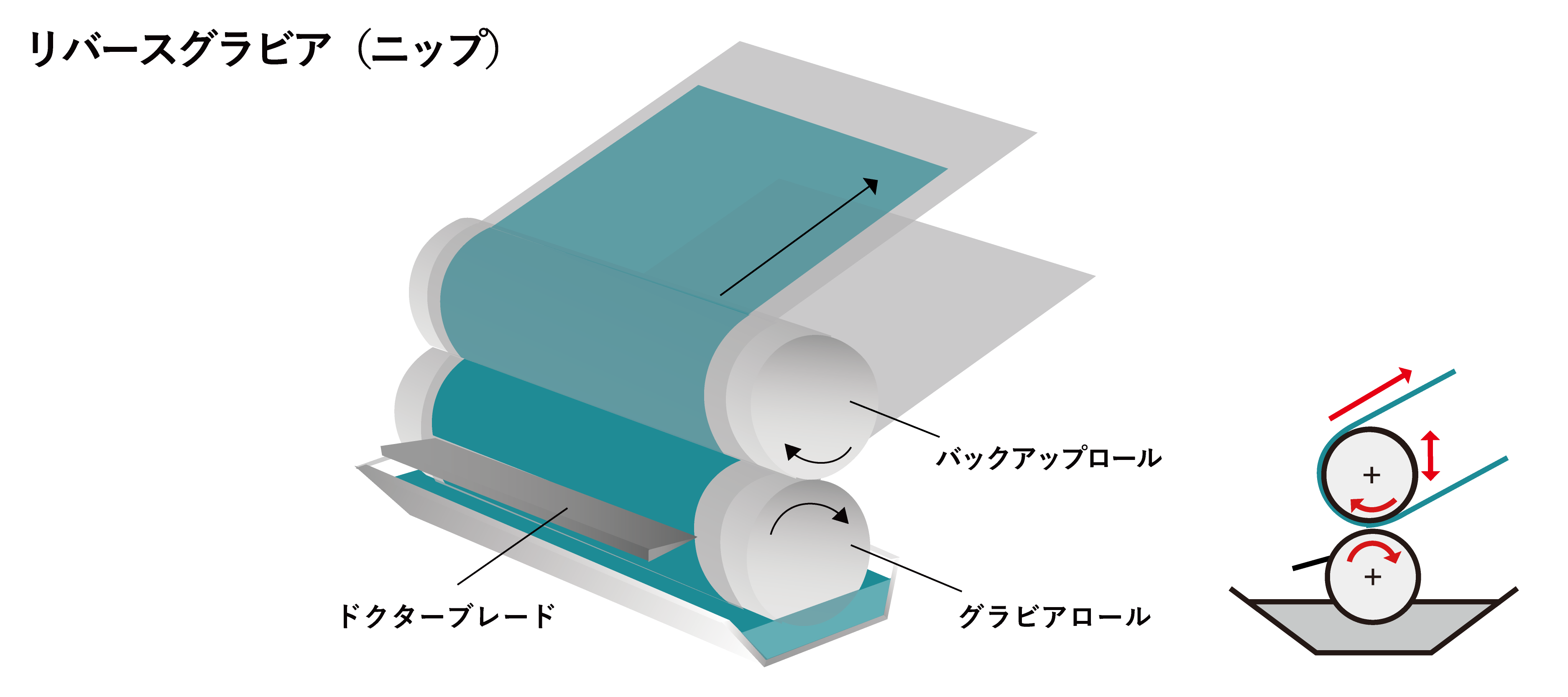 リバースグラビア_ニップ模式図