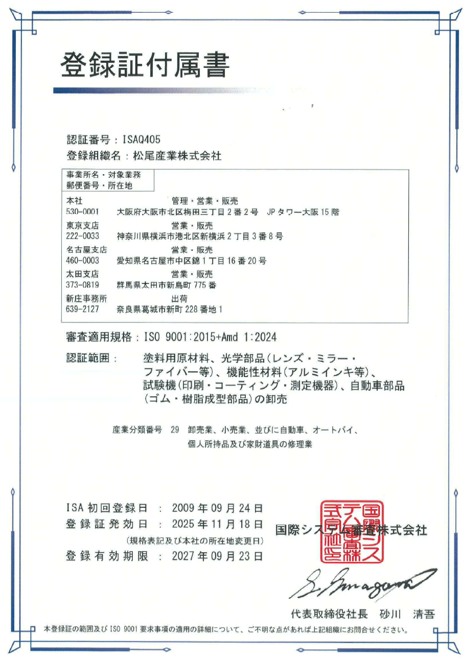 Certification Attachment